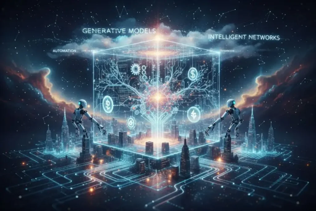 Как ИИ создаёт новые криптоэкосистемы: генеративные модели, автоматизация и умные сети